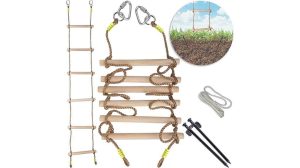 product review for cateam wooden rope ladder