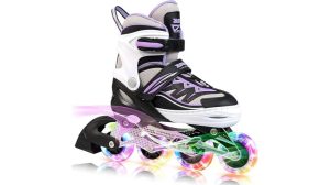 light up adjustable inline skates