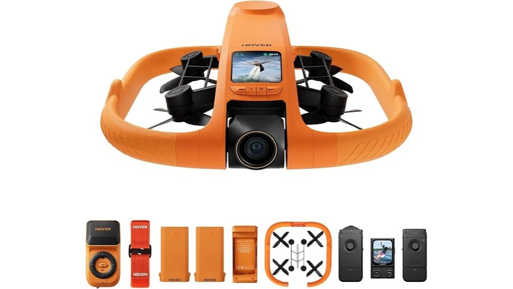 flying drone with water features